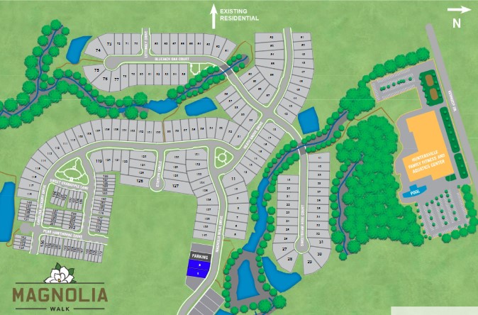 Magnolia-Walk-Homes-Huntersville-NC-Site-Map