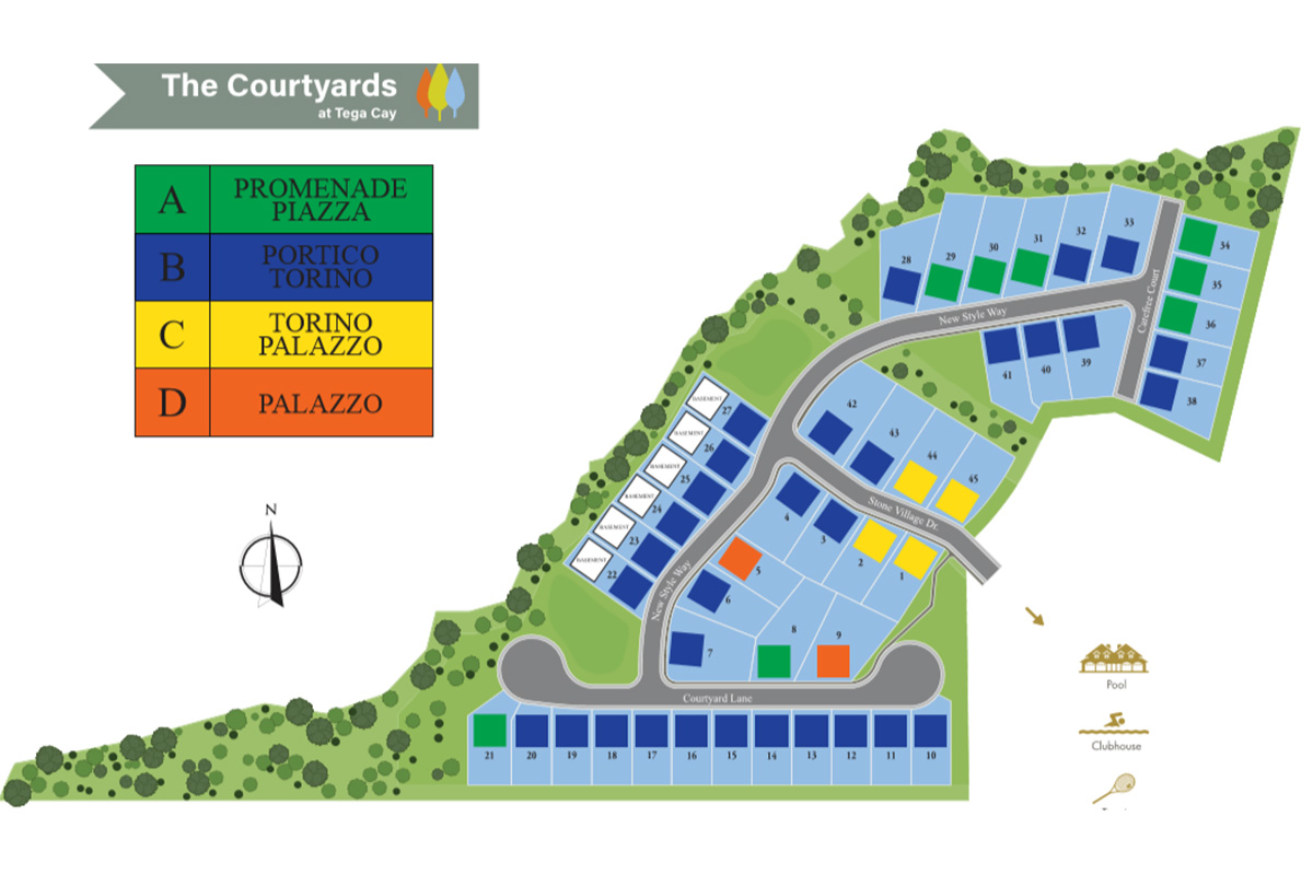 Courtyards-at-Tega-Cay-Community-site-map